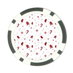 Christmas Xmas Holiday Pattern Background Poker Chip Card Guard