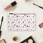 Christmas Xmas Holiday Pattern Background Cosmetic Bag (Small)