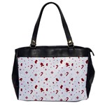 Christmas Xmas Holiday Pattern Background Oversize Office Handbag