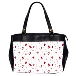 Christmas Xmas Holiday Pattern Background Oversize Office Handbag (2 Sides)