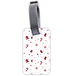 Christmas Xmas Holiday Pattern Background Luggage Tag (two sides)