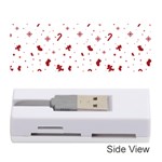 Christmas Xmas Holiday Pattern Background Memory Card Reader (Stick)