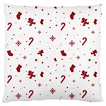 Christmas Xmas Holiday Pattern Background Large Cushion Case (Two Sides)