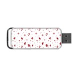 Christmas Xmas Holiday Pattern Background Portable USB Flash (Two Sides)