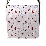 Christmas Xmas Holiday Pattern Background Flap Closure Messenger Bag (L)