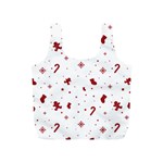 Christmas Xmas Holiday Pattern Background Full Print Recycle Bag (S)