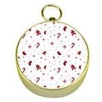 Christmas Xmas Holiday Pattern Background Gold Compasses