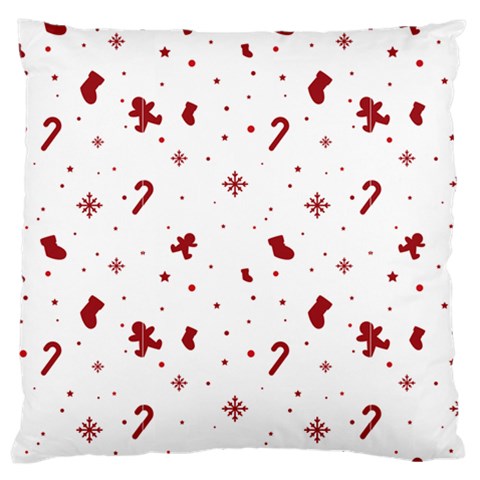 Christmas Xmas Holiday Pattern Background Large Premium Plush Fleece Cushion Case (One Side) from ArtsNow.com Front