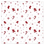 Christmas Xmas Holiday Pattern Background Square Satin Scarf (36  x 36 )