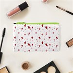 Christmas Xmas Holiday Pattern Background Cosmetic Bag (XS)