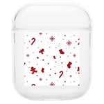 Christmas Xmas Holiday Pattern Background Soft TPU AirPods 1/2 Case