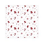 Christmas Xmas Holiday Pattern Background Square Satin Scarf (30  x 30 )