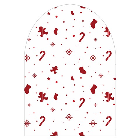 Christmas Xmas Holiday Pattern Background Microwave Oven Glove from ArtsNow.com Front