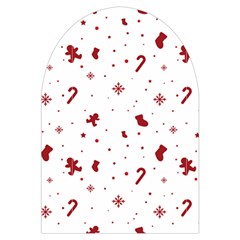 Christmas Xmas Holiday Pattern Background Microwave Oven Glove from ArtsNow.com Front