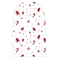 Christmas Xmas Holiday Pattern Background Microwave Oven Glove from ArtsNow.com Back