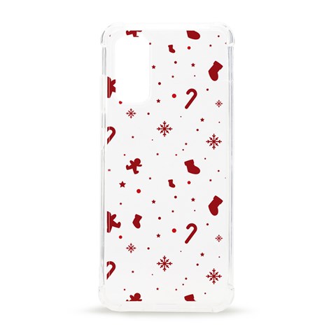 Christmas Xmas Holiday Pattern Background Samsung Galaxy S20 6.2 Inch TPU UV Case from ArtsNow.com Front