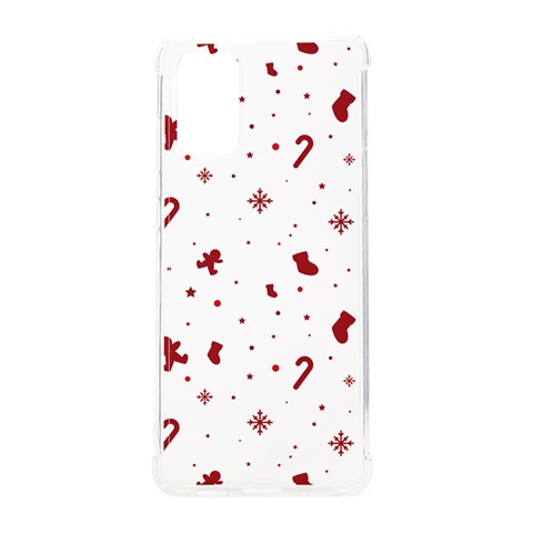 Christmas Xmas Holiday Pattern Background Samsung Galaxy S20 Plus 6.7 Inch TPU UV Case from ArtsNow.com Front