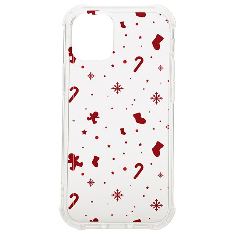 Christmas Xmas Holiday Pattern Background iPhone 12 mini TPU UV Print Case	 from ArtsNow.com Front