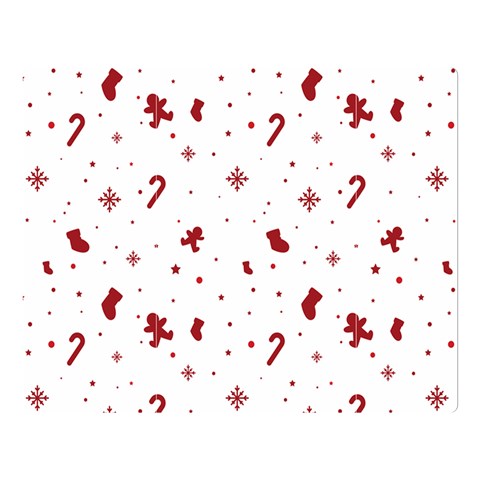 Christmas Xmas Holiday Pattern Background Premium Plush Fleece Blanket (Large) from ArtsNow.com 80 x60  Blanket Front