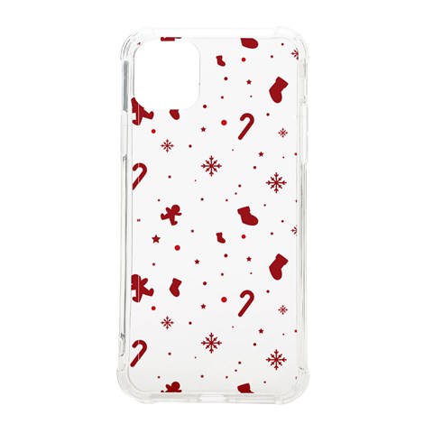 Christmas Xmas Holiday Pattern Background iPhone 11 Pro Max 6.5 Inch TPU UV Print Case from ArtsNow.com Front