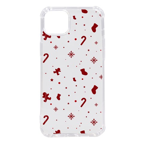 Christmas Xmas Holiday Pattern Background iPhone 14 Plus TPU UV Print Case from ArtsNow.com Front