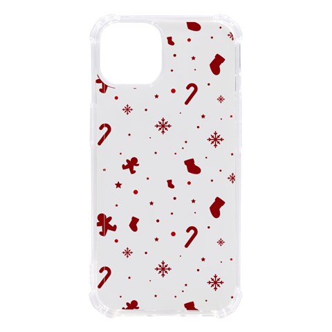 Christmas Xmas Holiday Pattern Background iPhone 13 TPU UV Print Case from ArtsNow.com Front