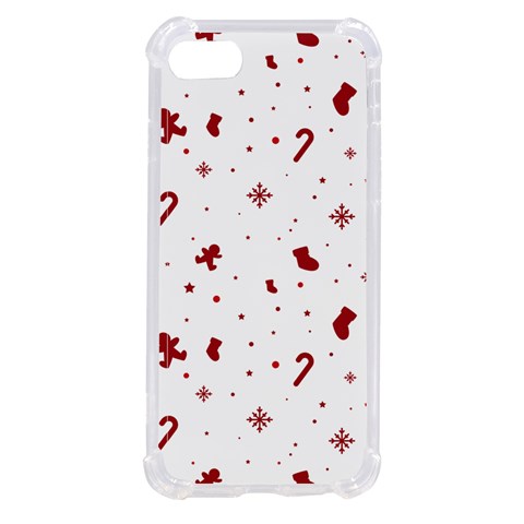 Christmas Xmas Holiday Pattern Background iPhone SE from ArtsNow.com Front