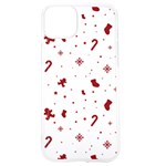 Christmas Xmas Holiday Pattern Background iPhone 15 TPU UV Print Case