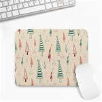 Trees Christmas Holiday Pattern Small Mousepad