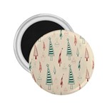 Trees Christmas Holiday Pattern 2.25  Magnets