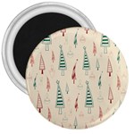 Trees Christmas Holiday Pattern 3  Magnets