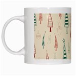 Trees Christmas Holiday Pattern White Mug