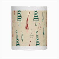 Trees Christmas Holiday Pattern White Mug from ArtsNow.com Center