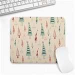 Trees Christmas Holiday Pattern Large Mousepad