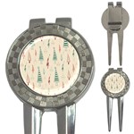 Trees Christmas Holiday Pattern 3-in-1 Golf Divots