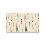 Trees Christmas Holiday Pattern Sticker (Rectangular)