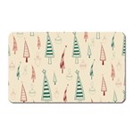 Trees Christmas Holiday Pattern Magnet (Rectangular)