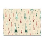 Trees Christmas Holiday Pattern Sticker A4 (10 pack)