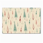 Trees Christmas Holiday Pattern Postcard 4 x 6  (Pkg of 10)