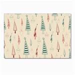 Trees Christmas Holiday Pattern Postcards 5  x 7  (Pkg of 10)