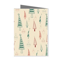 Trees Christmas Holiday Pattern Mini Greeting Cards (Pkg of 8) from ArtsNow.com Left