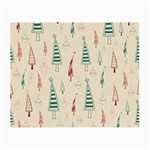 Trees Christmas Holiday Pattern Small Glasses Cloth