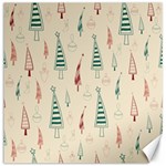 Trees Christmas Holiday Pattern Canvas 12  x 12 