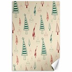 Trees Christmas Holiday Pattern Canvas 12  x 18 