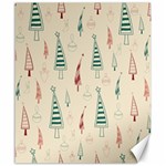 Trees Christmas Holiday Pattern Canvas 20  x 24 