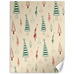 Trees Christmas Holiday Pattern Canvas 36  x 48 