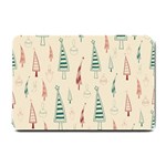 Trees Christmas Holiday Pattern Small Doormat