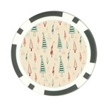 Trees Christmas Holiday Pattern Poker Chip Card Guard