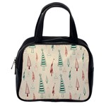 Trees Christmas Holiday Pattern Classic Handbag (One Side)