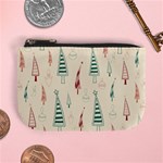 Trees Christmas Holiday Pattern Mini Coin Purse